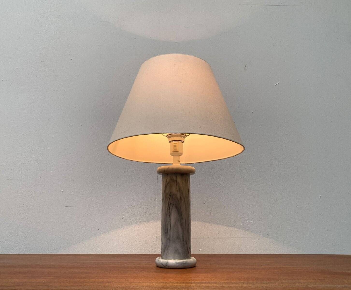 Lampe de table en marbre postmoderne vintage d'Ikea, années 1980