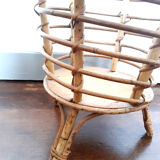 Vintage bamboo and rattan worker