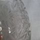 Carafe bottle with a stopper, engraved patterns, Baccarat, Golfe Juan