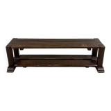 Large brutalist oak bench or wall table 1900’s