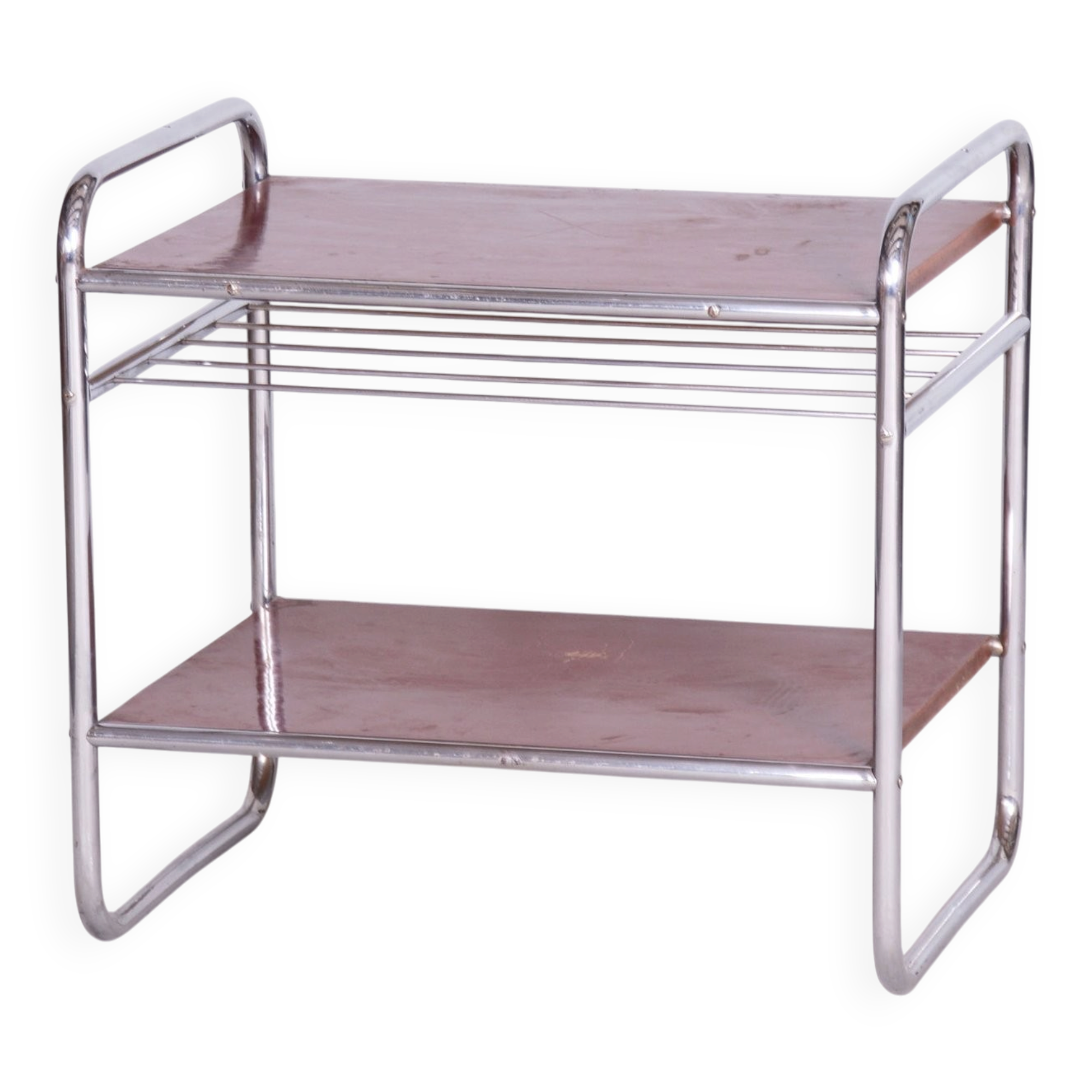 Bauhaus Side Table in Chrome-Plated Steel, 1930s