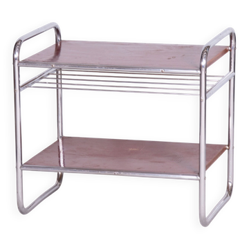 Bauhaus Side Table in Chrome-Plated Steel, 1930s