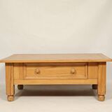 Table basse Style Ethnique Boho Table Vintage Couleur Claire Bois