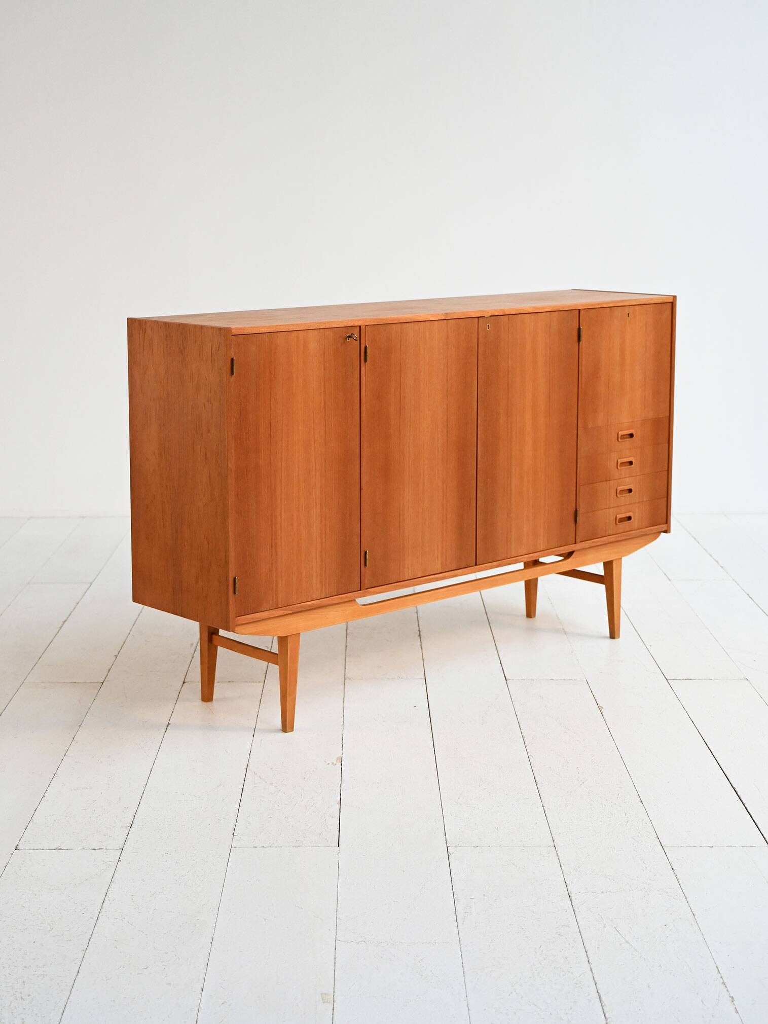 Scandinavian teak sideboard, 1950s-60s
