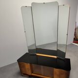 Art Deco Vanity Cabinet Attributed to Jindřich Halabala, Czechoslovakia, 19