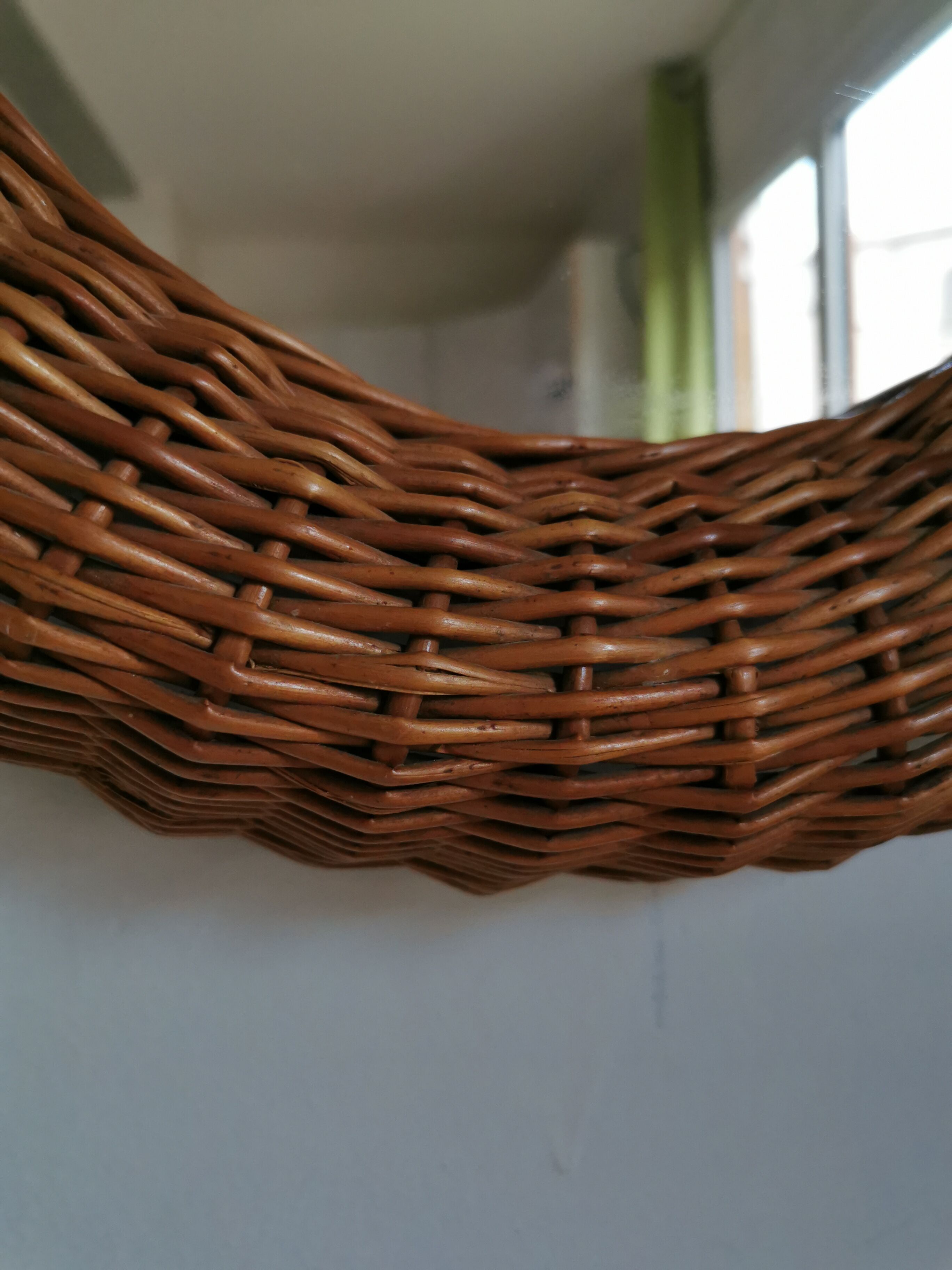 Vintage wicker mirror 55x70cm