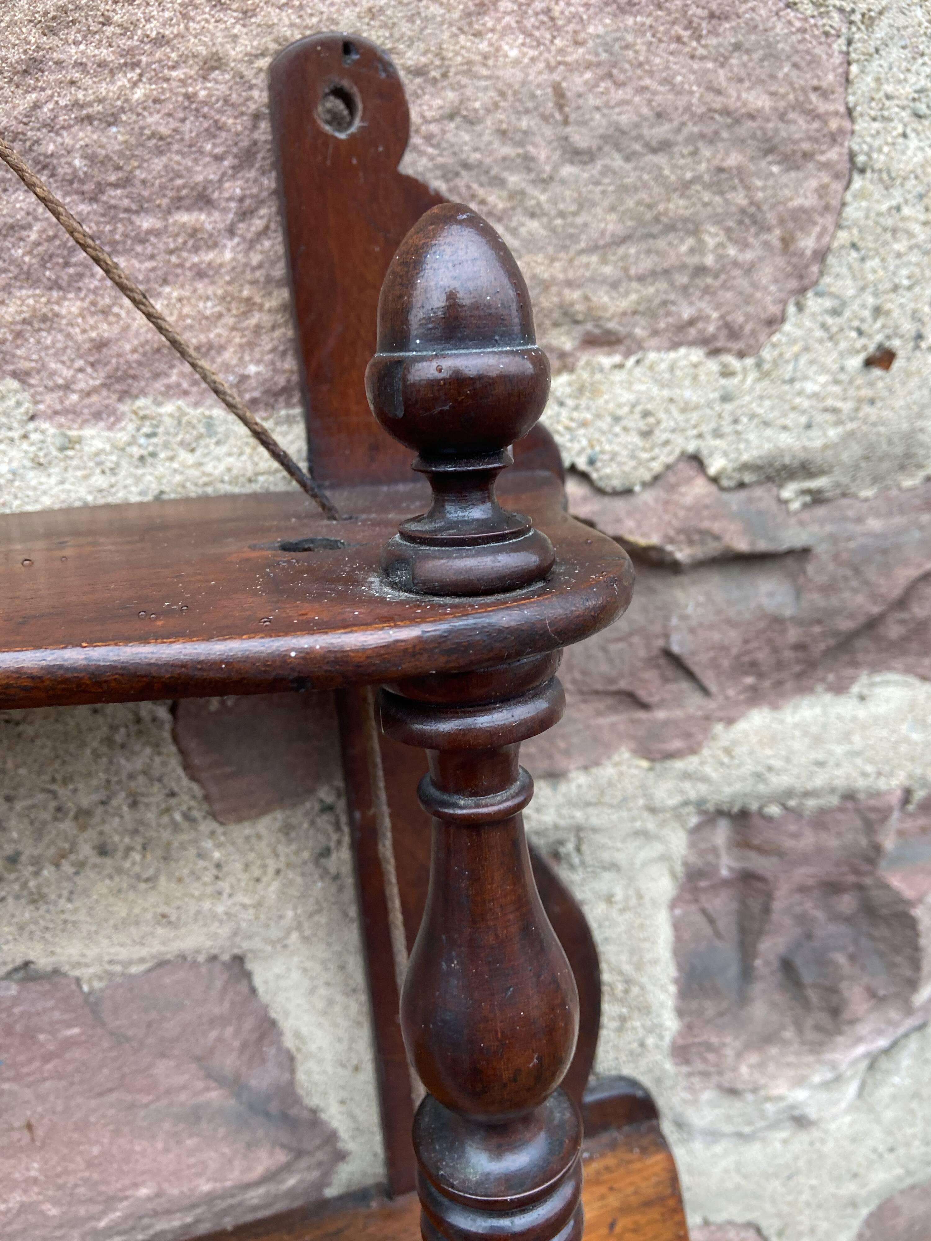 étagère murale Napoleon III acajou