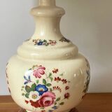 Vintage Ceramic Lamp with Wooden Base