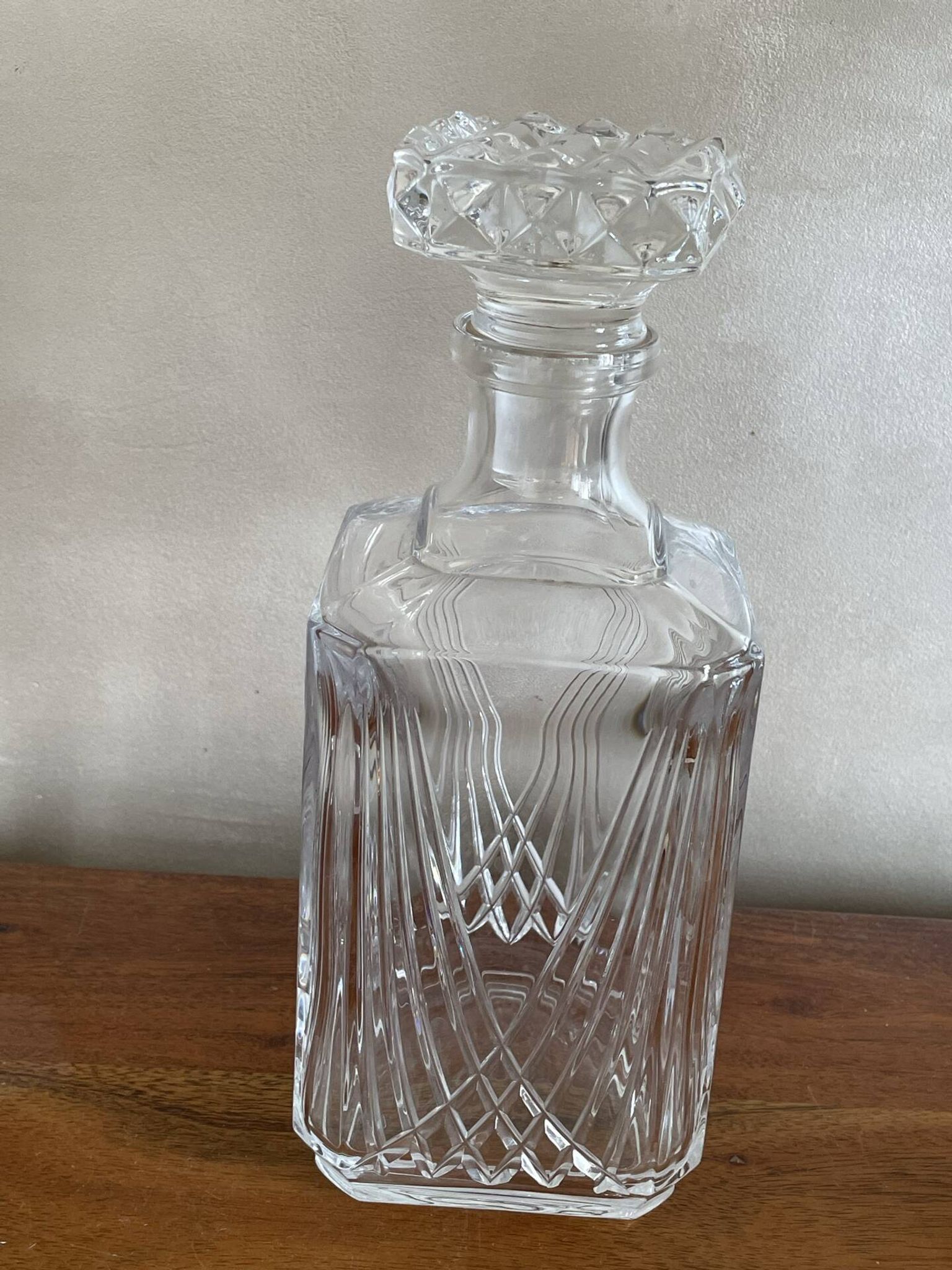 Cut glass carafe