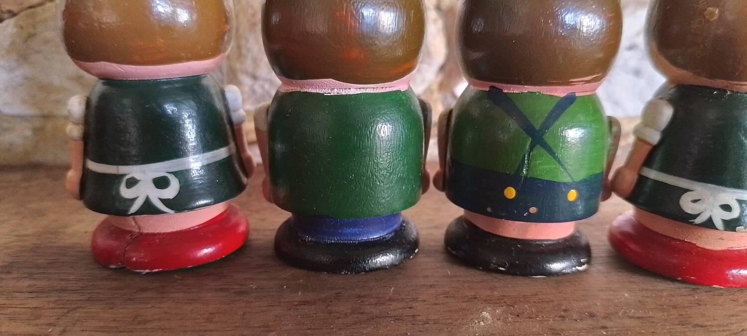 Vintage wooden egg cups