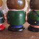 Vintage wooden egg cups