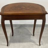 Dressing table half-moon marquetry