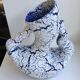 Vase design fat lava blue 70s
