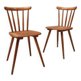 Pair of bistro chairs with bars