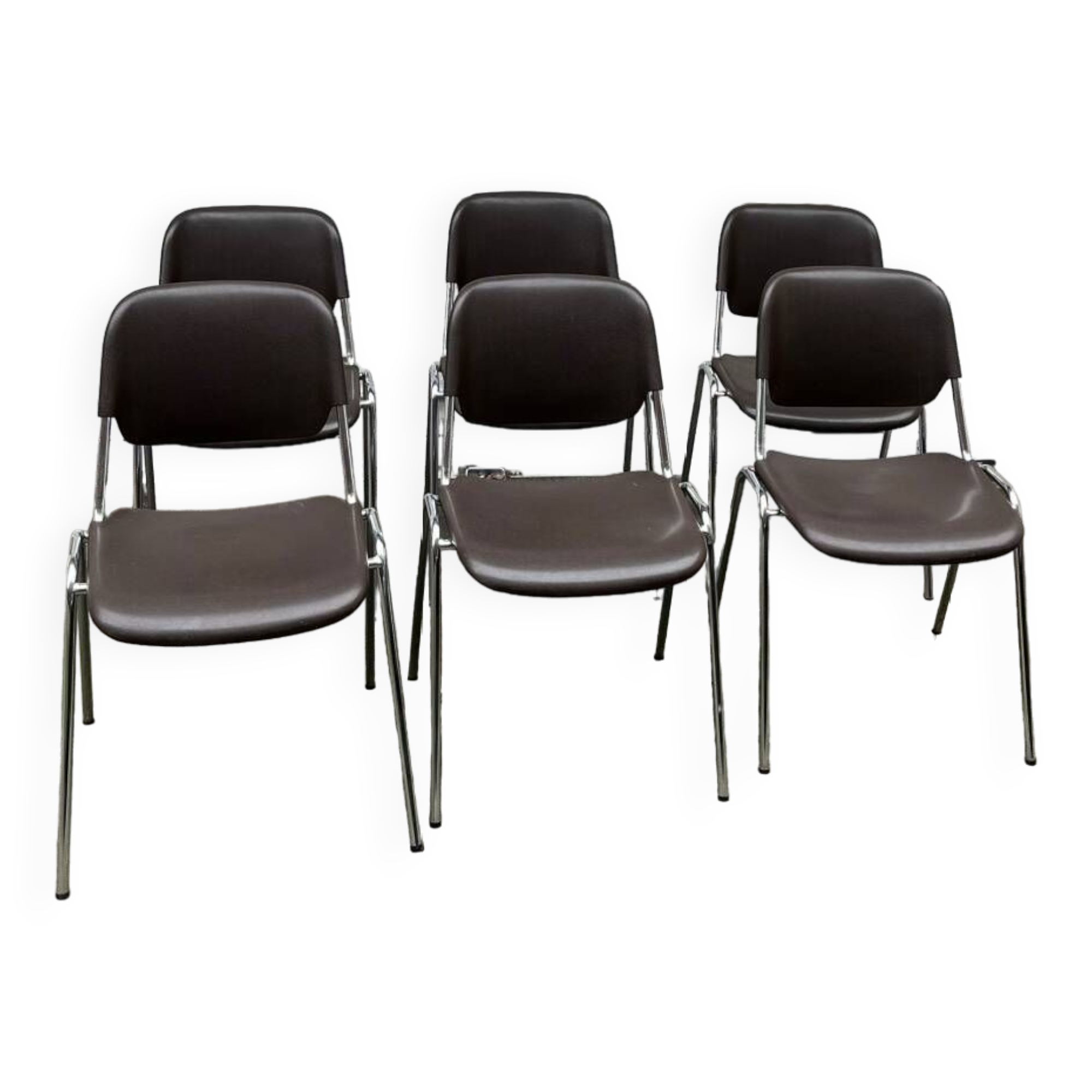 Set of 6 vintage chairs by Helmut Starke, Multi-Set model