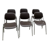 Set of 6 vintage chairs by Helmut Starke, Multi-Set model