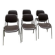 Lot de 6 chaises vintage par Helmut Starke, modèle Multi-Set