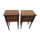Pair of wooden bedside tables