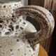 Lamp, large model, fat lava ceramic, West Germany