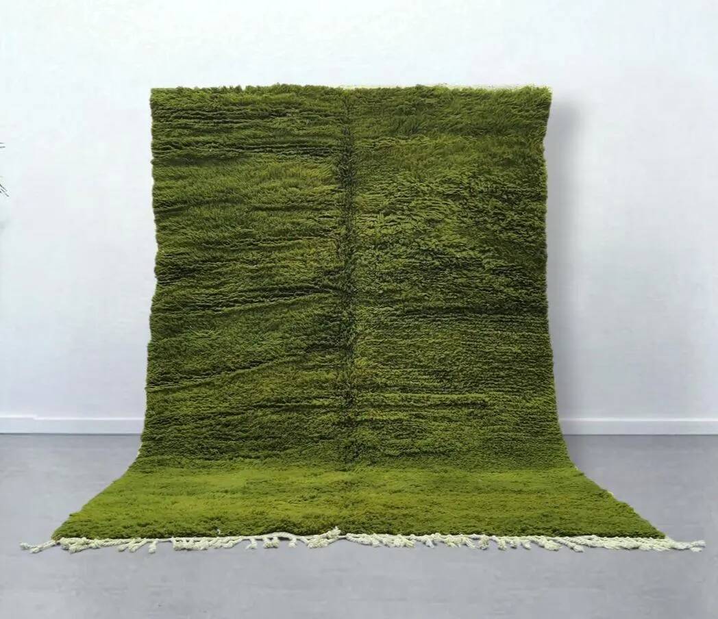 Handmade natural Berber rug 3x2 m