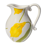 Pitcher with yellow flowers
