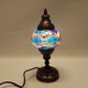 Blue mosaic deco brass lamp
