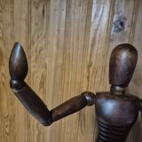 Antique wooden articulated artist's mannequin