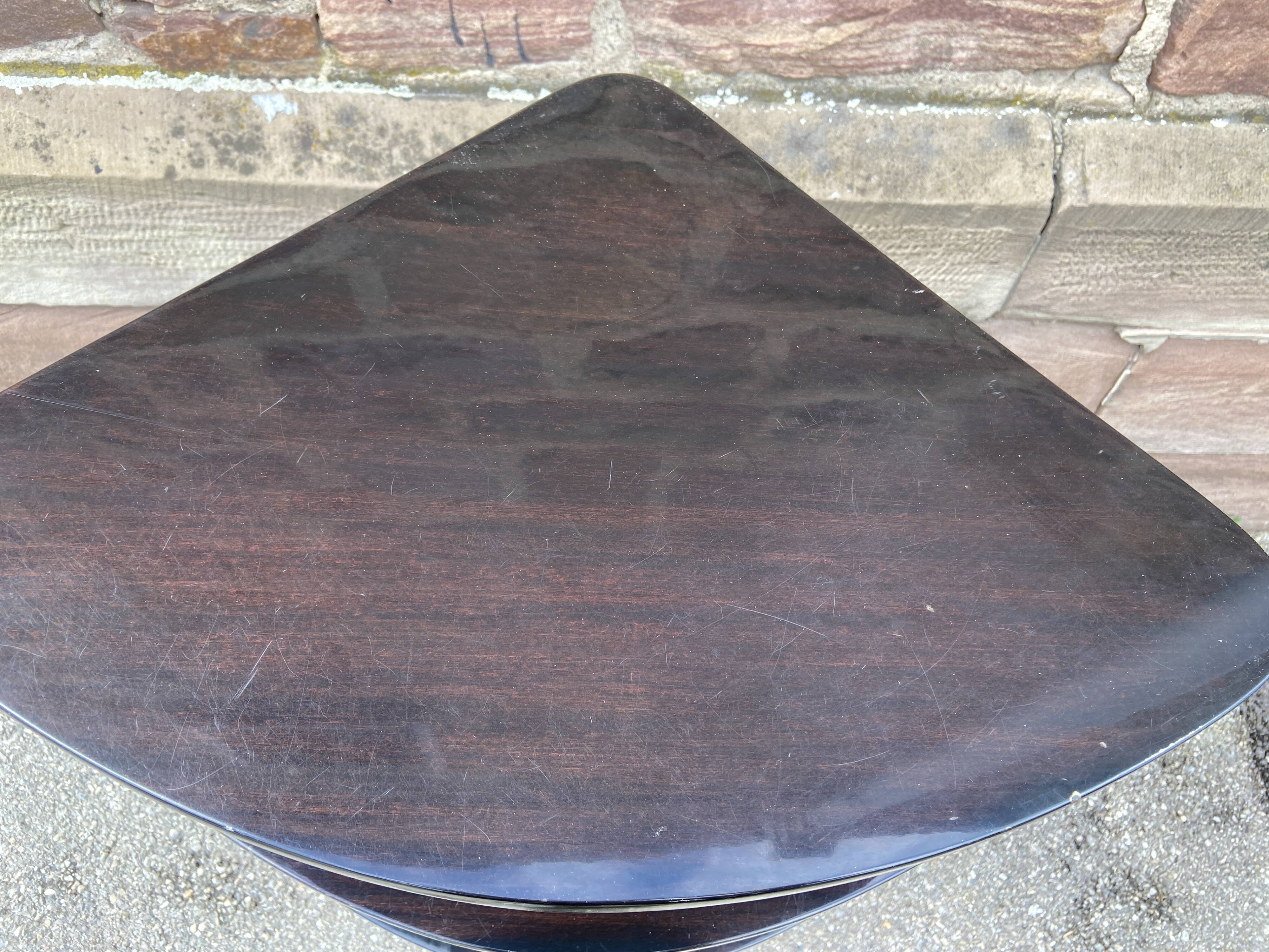 corner shelf in formica & metal 60s vintage French mid century neo classic 60