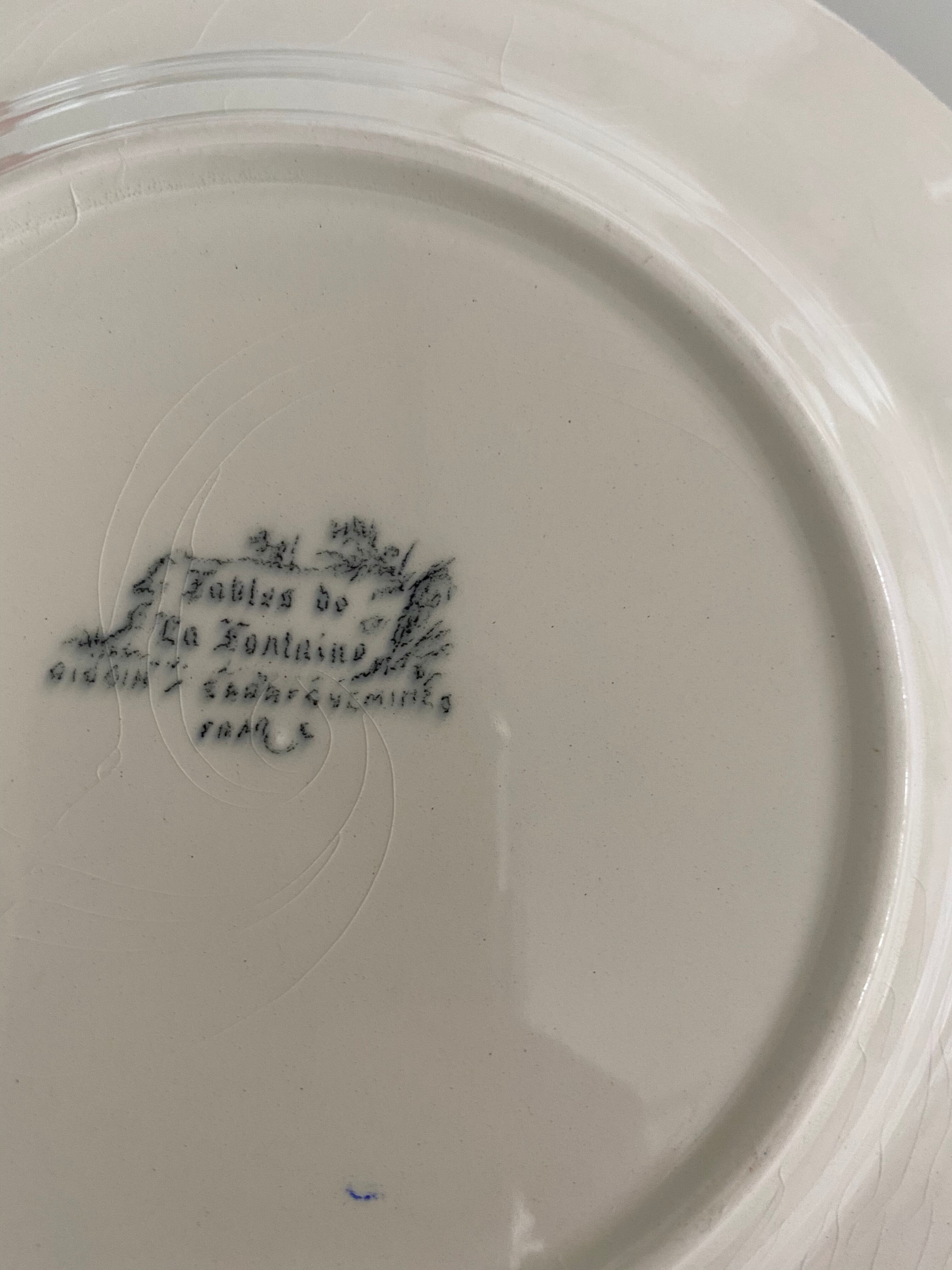 5 talking plates fables of the fountain digoin sarguemines