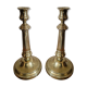 Pair of Louis Philippe brass candle holders