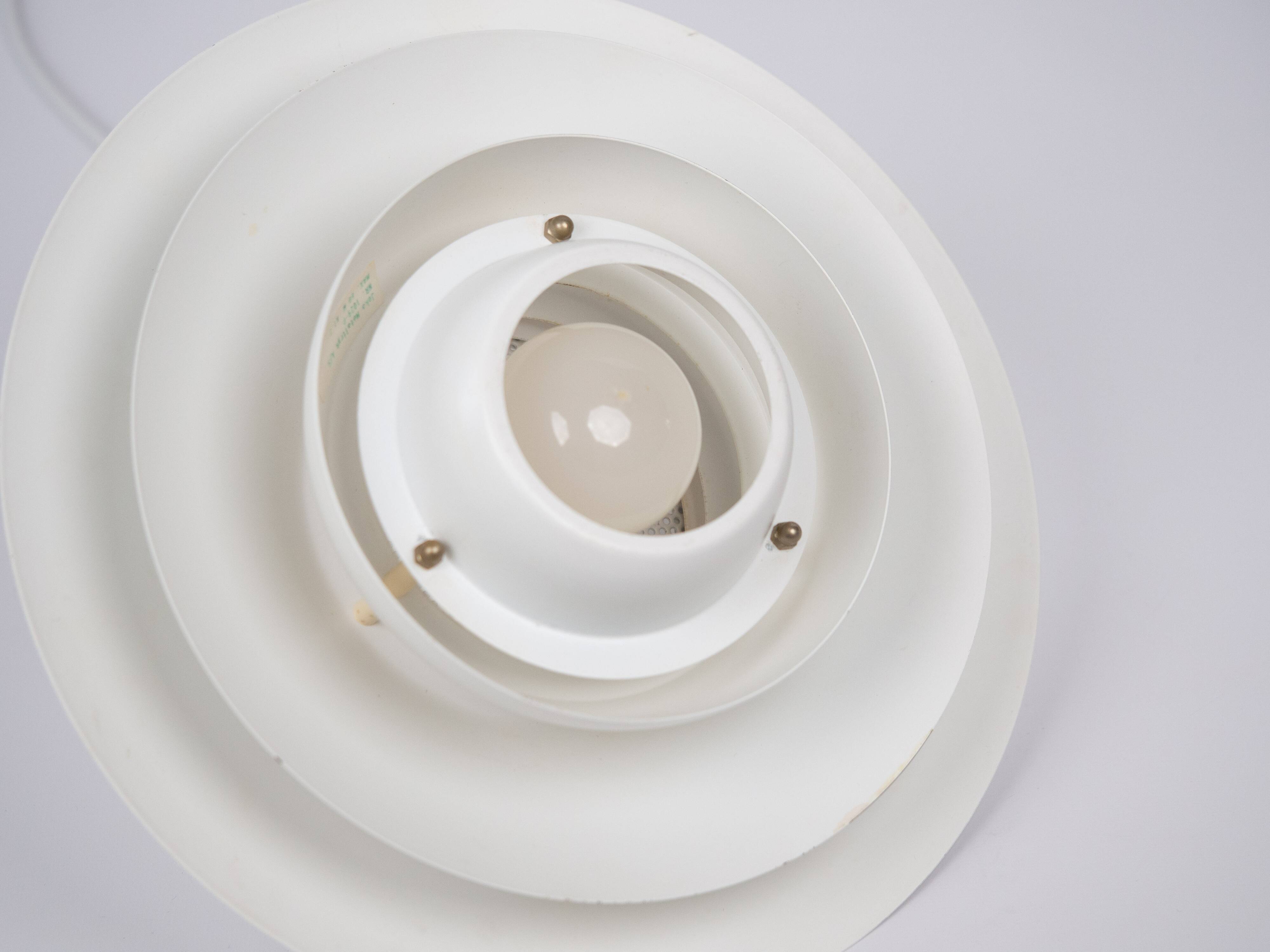 Danish vintage Verona lamp by Kurt Wiborg, Jeka, 1980s