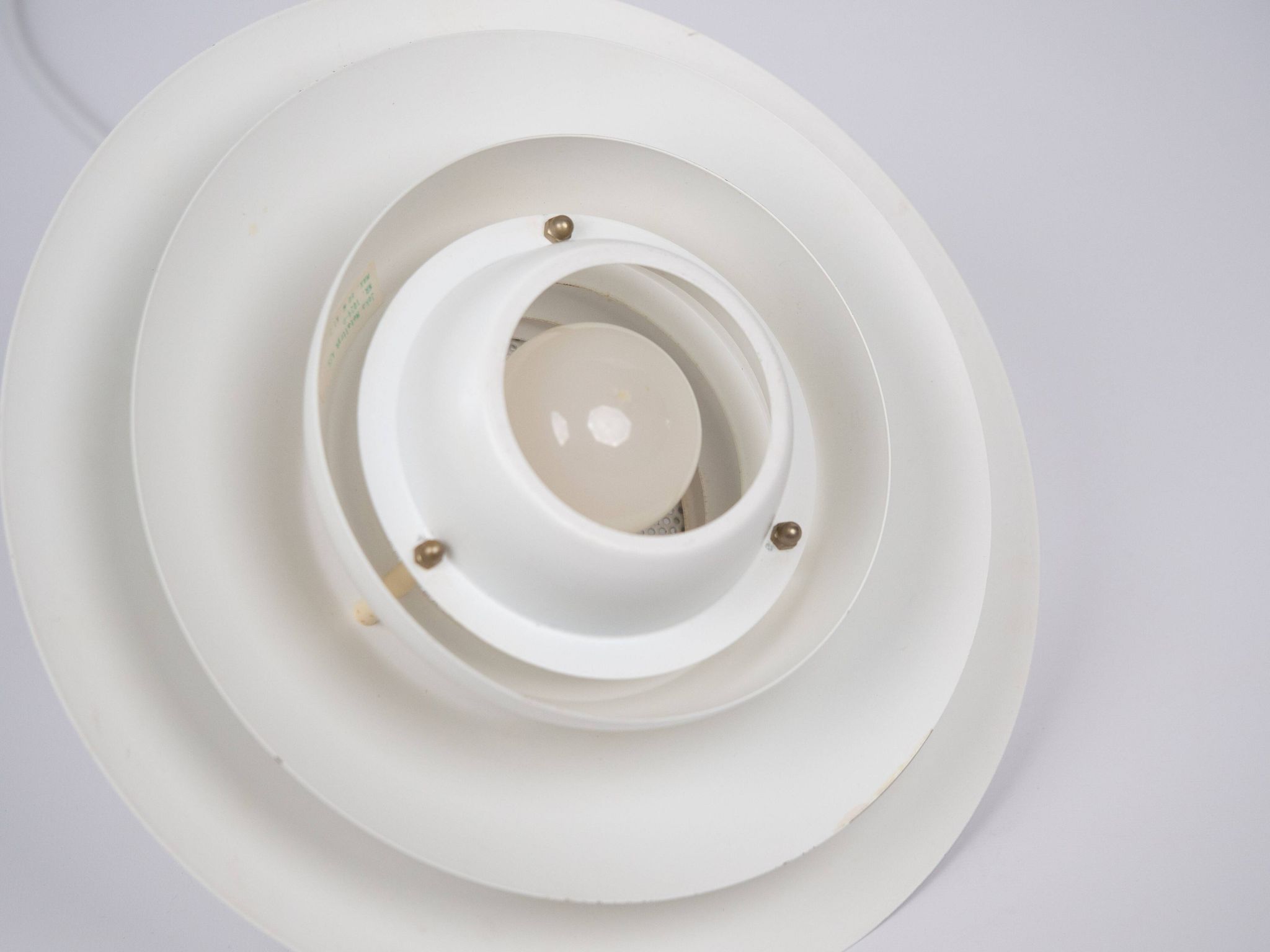 Danish vintage Verona lamp by Kurt Wiborg, Jeka, 1980s