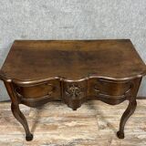 Rare lyonnaise game console from the louis xv period with crossbow facade circa 1750