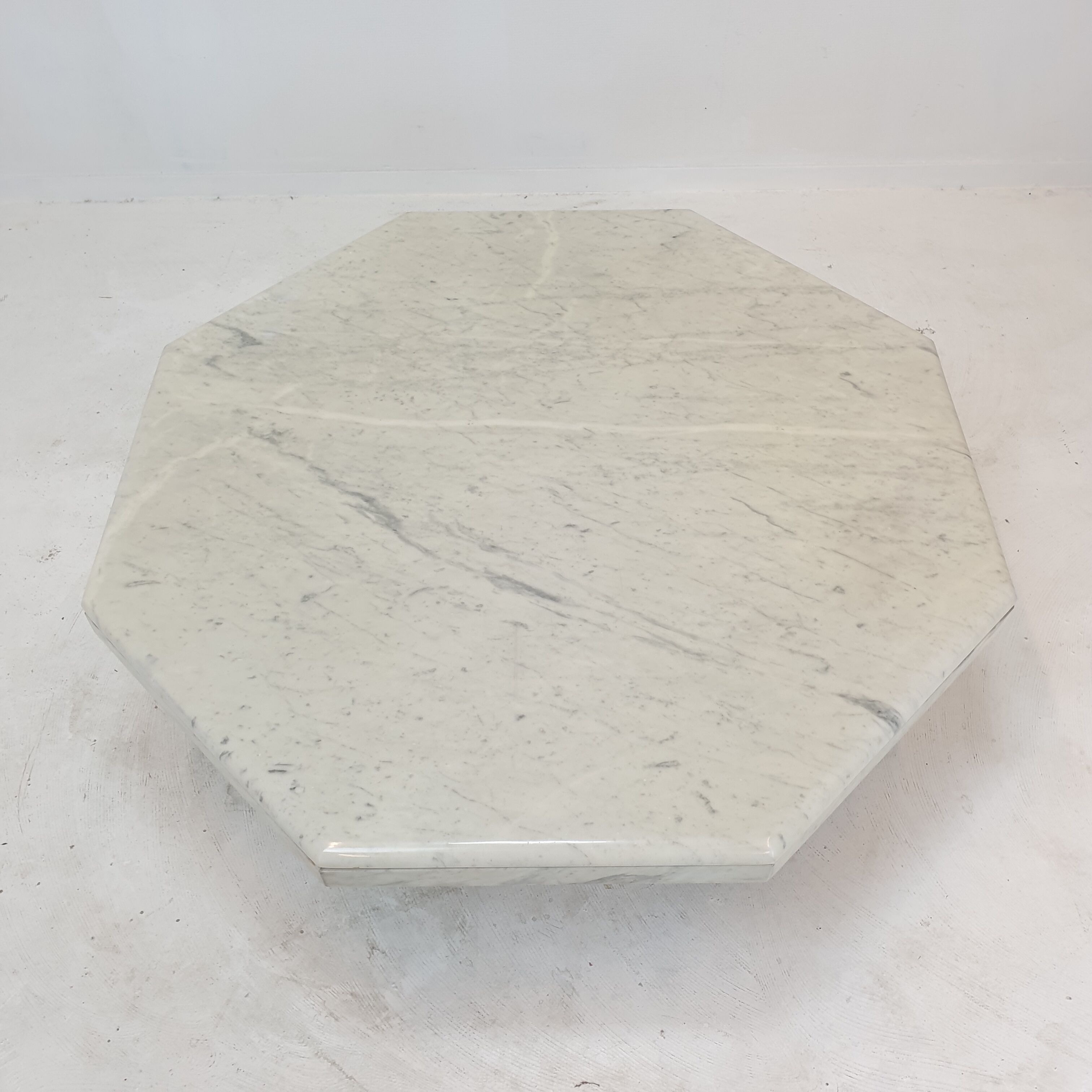 Italian Marble Octagon Coffee Table, 1980's