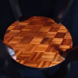 Old Side Table Redesigned with Mahogany Marquetry
