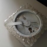 Square glass ceiling lamp vintage