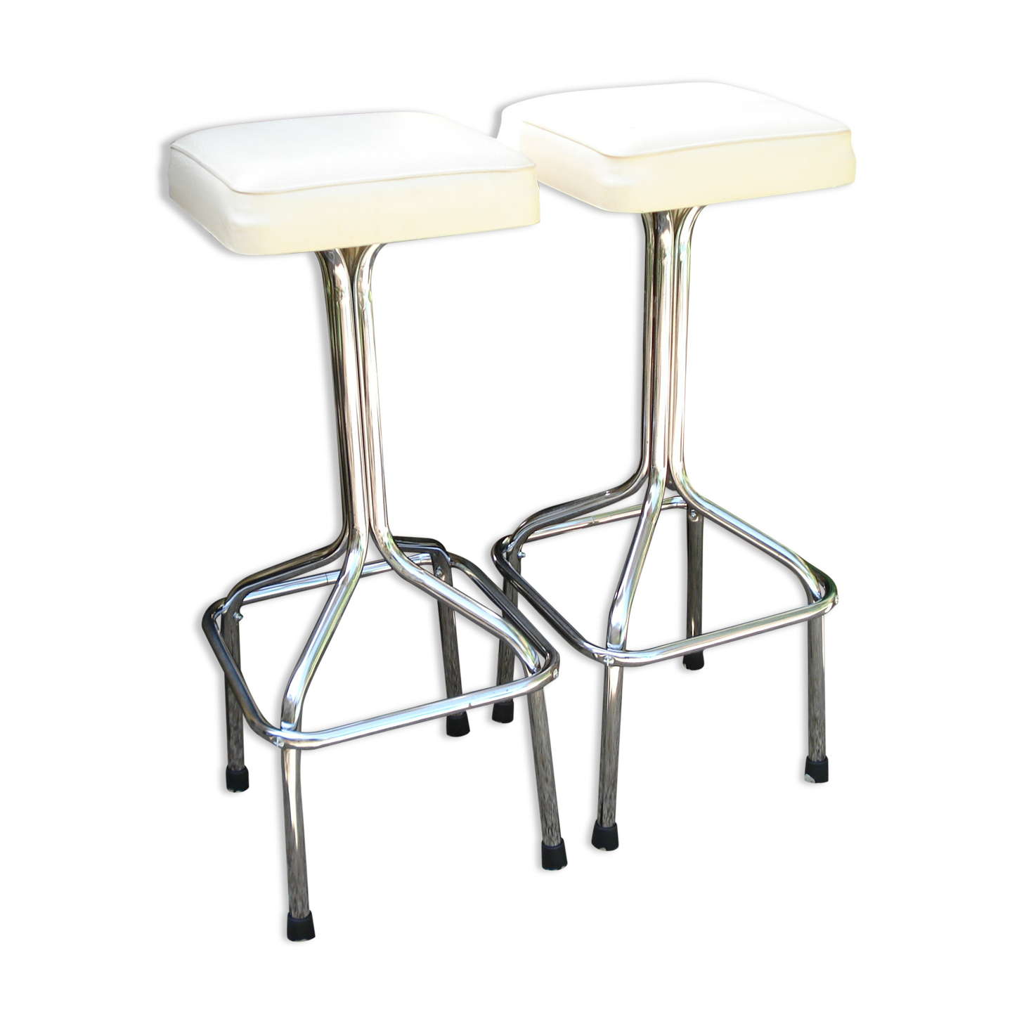 Paire de tabourets de bar vintage 1970