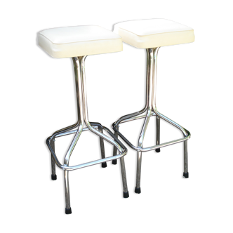 Paire de tabourets de bar vintage 1970