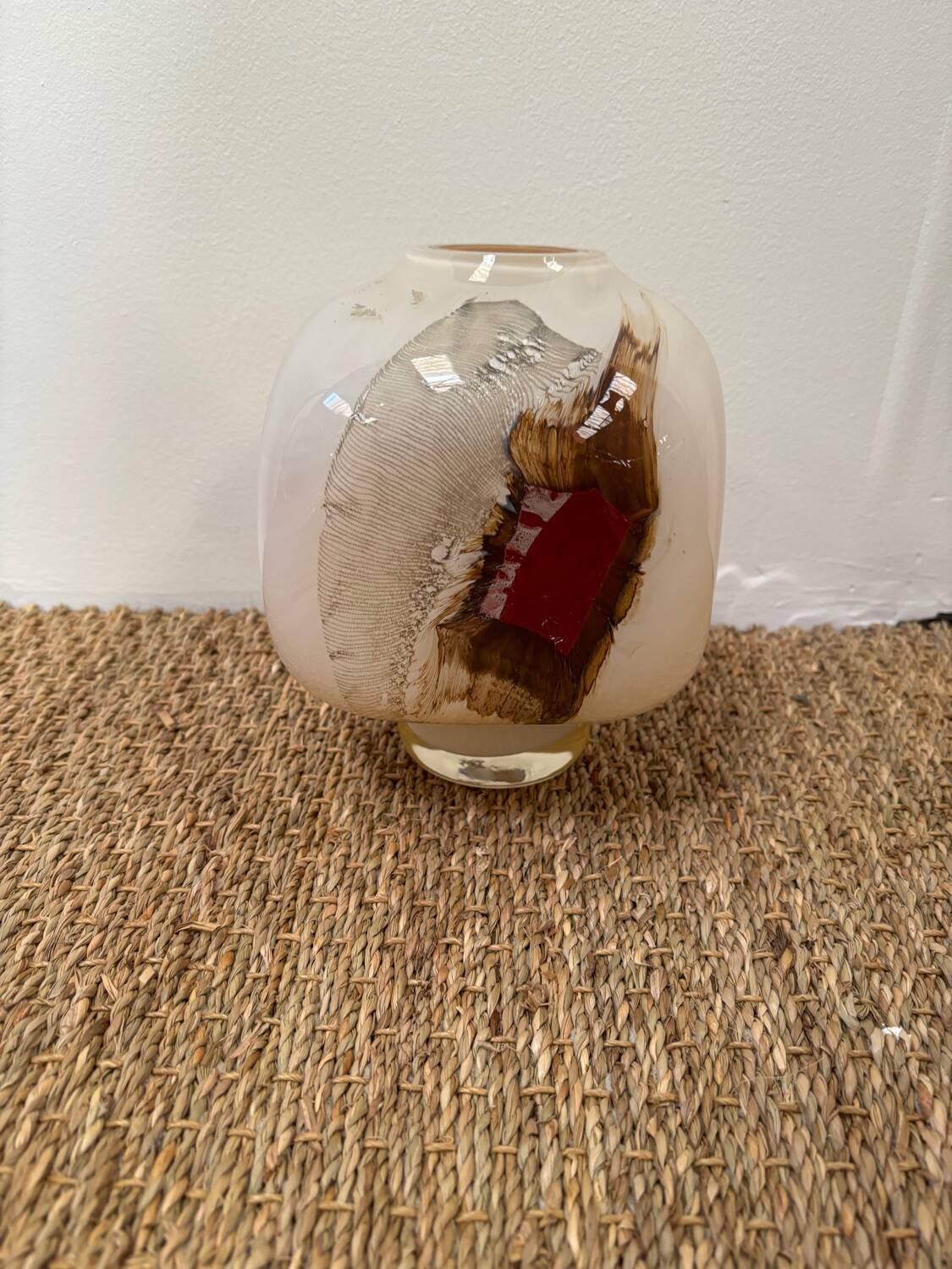Vase en verre murano