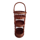 Vintage rattan bar service