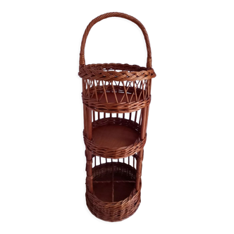 Vintage rattan bar service