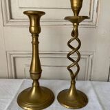 Bougeoirs en laiton
