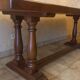 Grande table monastère en noyer français – 220 × 90 cm