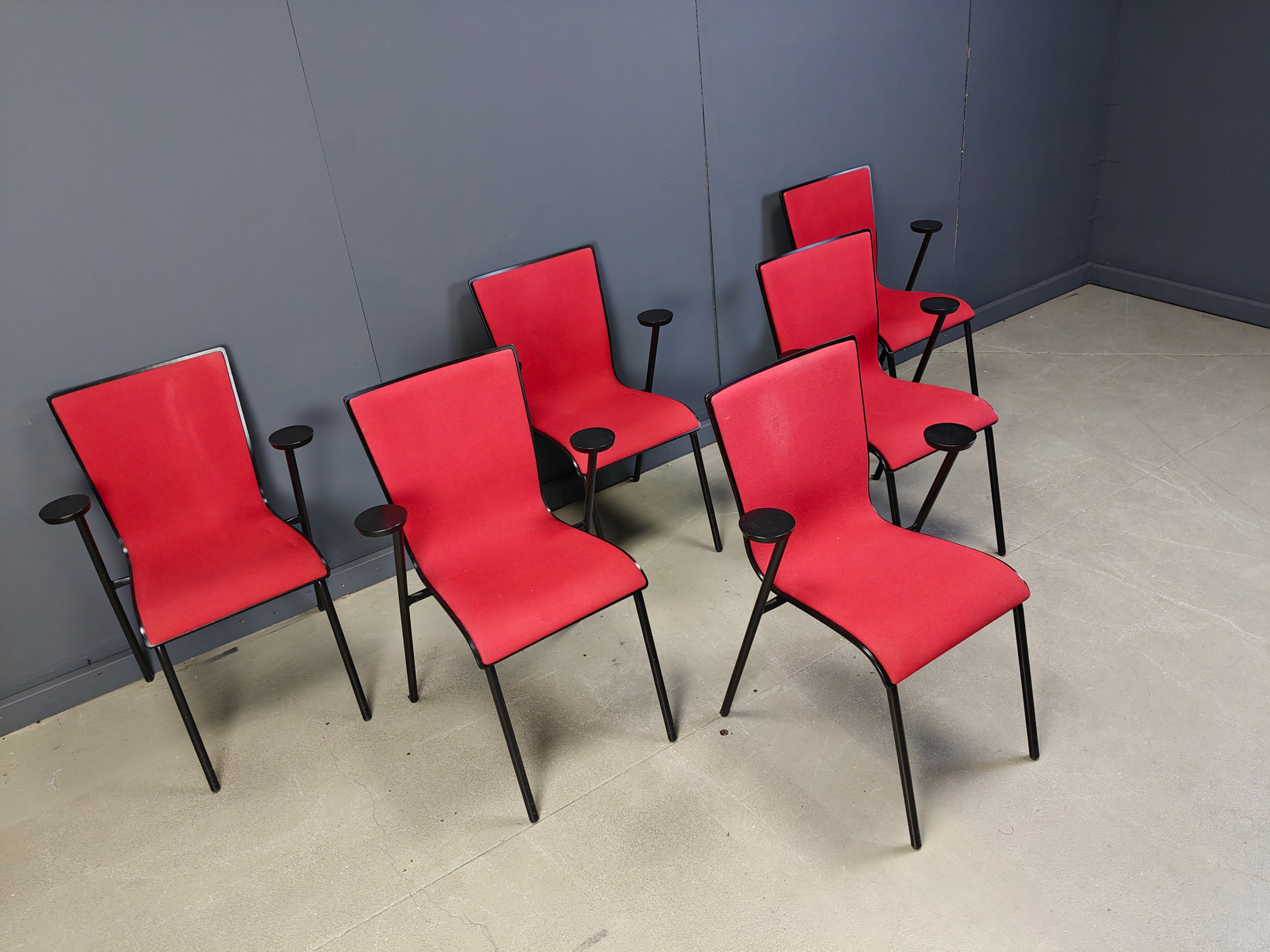 Vintage Occhio chairs by Roel Vandebeek for Drisag, 2000s - set of 6