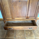 Art deco cabinet raw wood