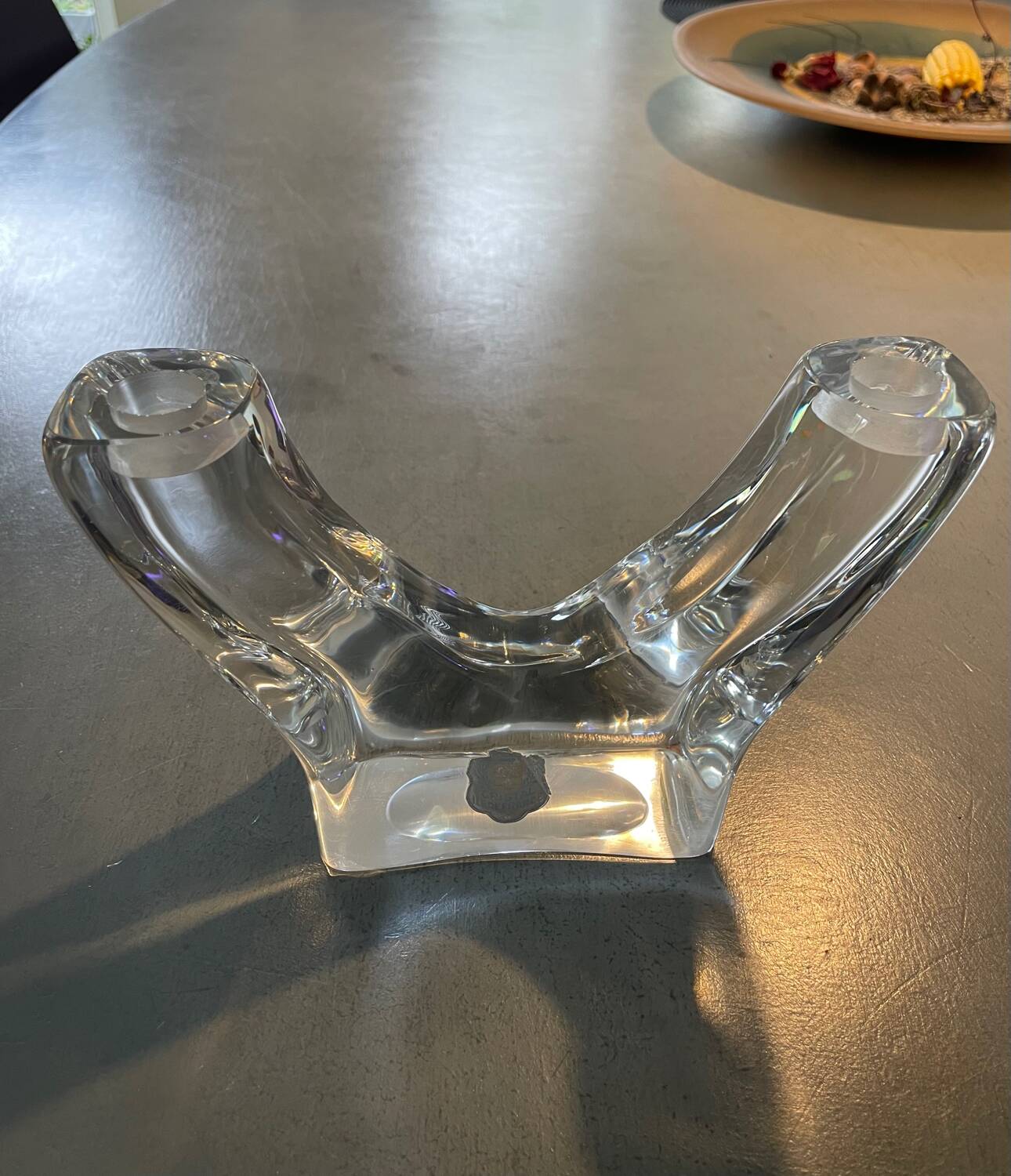 French Crystal Candle Holder