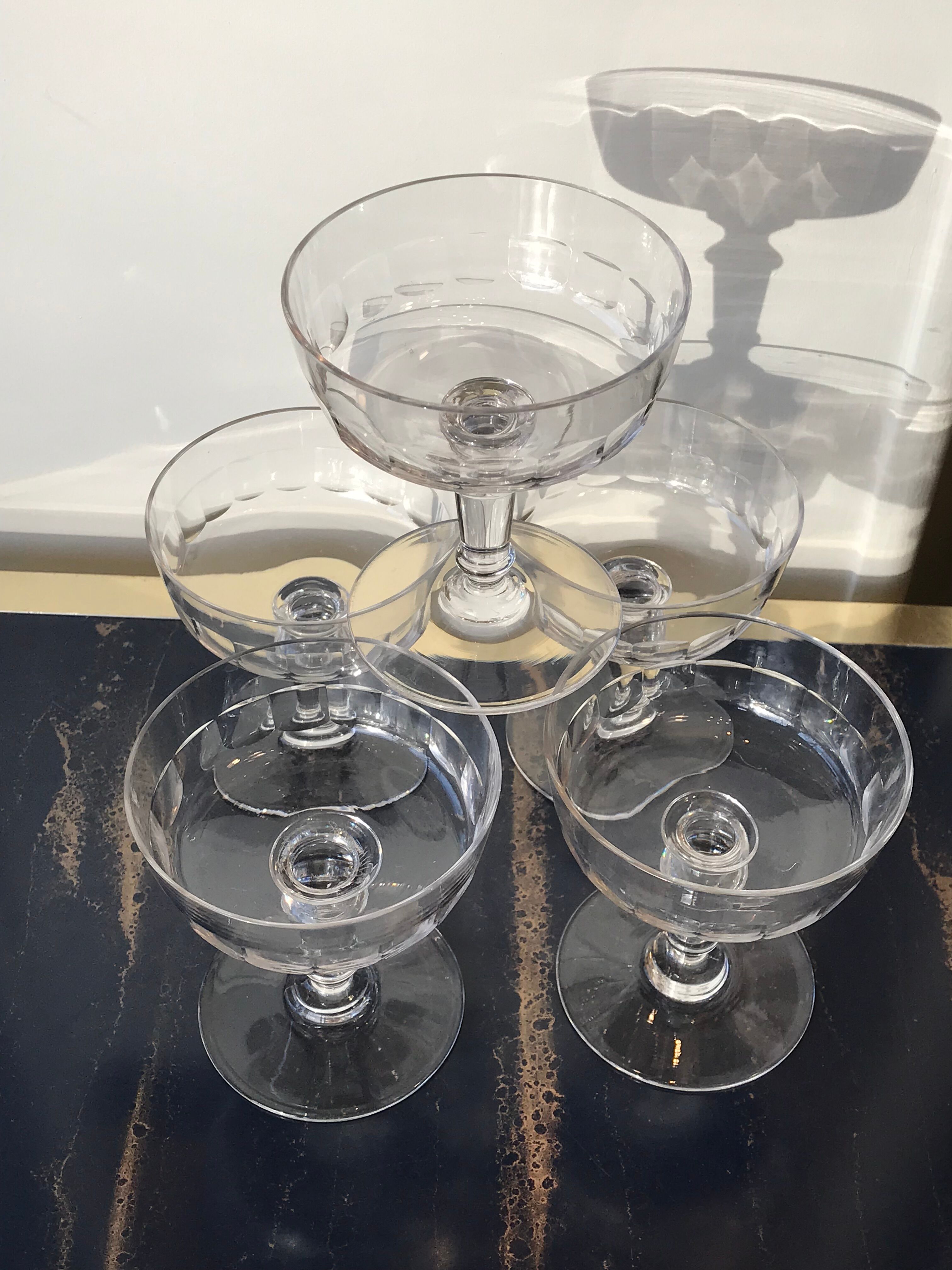 5 cups baccarat crystal