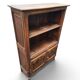 Antique library in patinated oak in Louis XV style