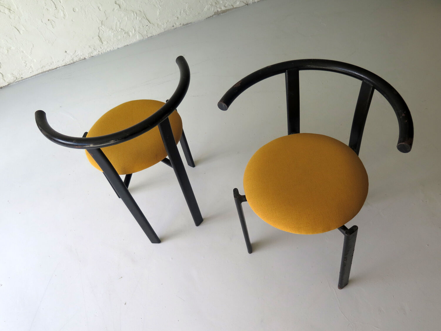 Metal armchairs, 1980s