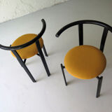 Metal armchairs, 1980s